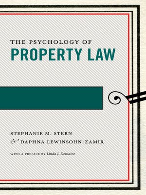 cover image of The Psychology of Property Law